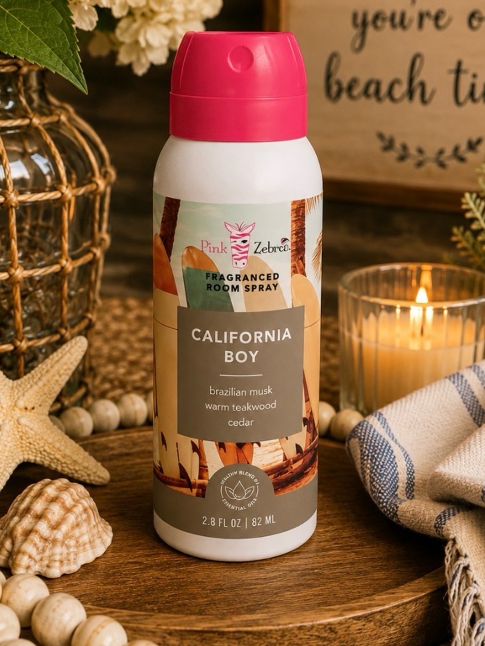 Pink Zebra California Boy Room Spray